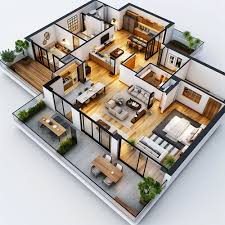 3 BHK + S Floor Plan